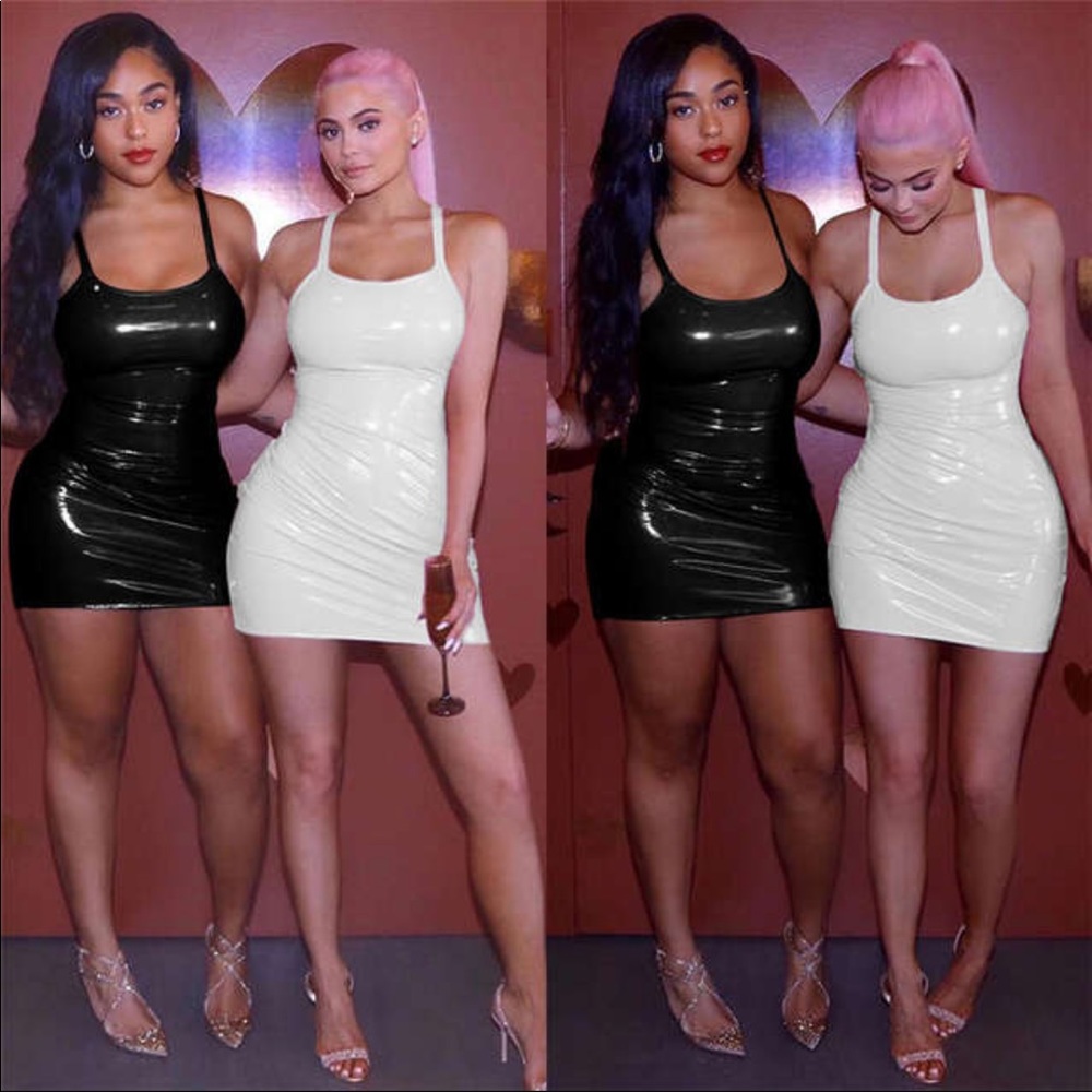 SEXY LEATHER BODYCON DRESS